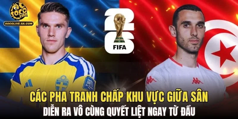 Các pha tranh chấp khu vực giữa sân diễn ra vô cùng quyết liệt ngay từ đầu