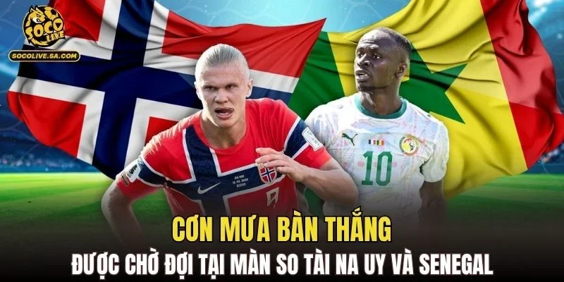 Cơn mưa bàn thắng được chờ đợi tại màn so tài Na Uy và Senegal