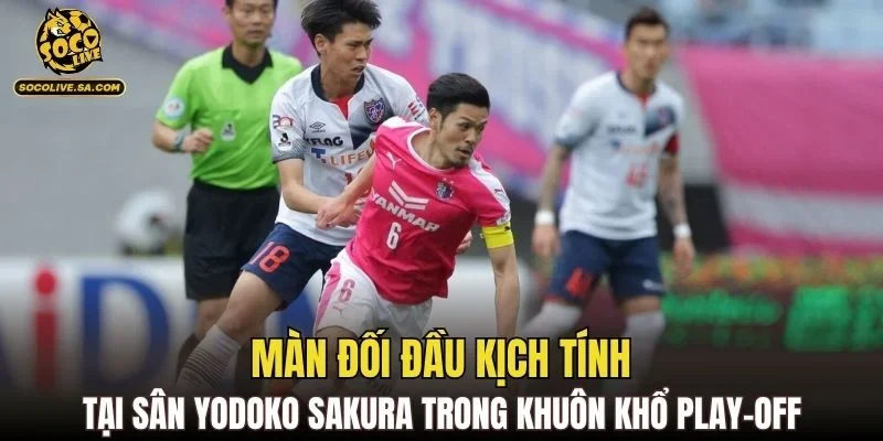 Màn đối đầu kịch tính tại sân Yodoko Sakura trong khuôn khổ play-off