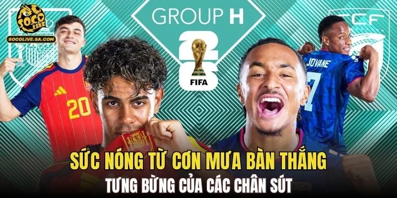 Sức nóng từ cơn mưa bàn thắng tưng bừng của các chân sút