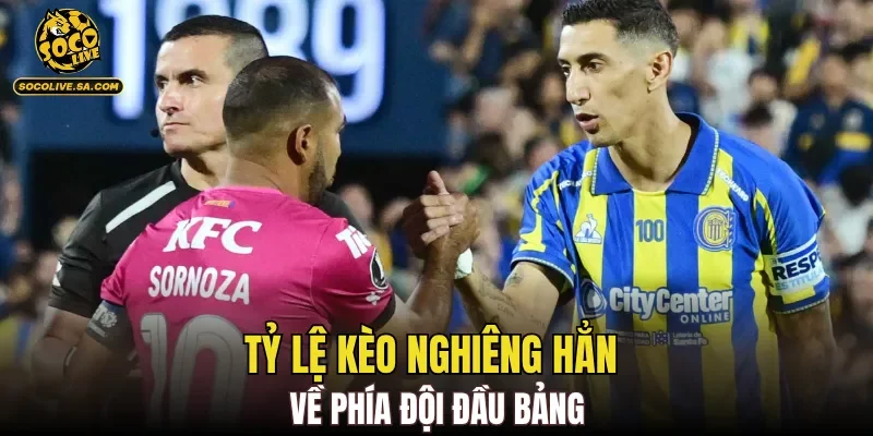 Tỷ lệ kèo nghiêng hẳn về phía đội đầu bảng