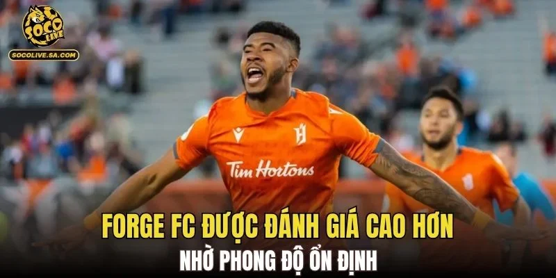 Forge FC được đánh giá cao hơn nhờ phong độ ổn định