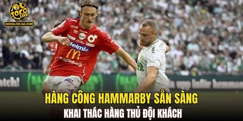 Hàng công Hammarby sẵn sàng khai thác hàng thủ đội khách