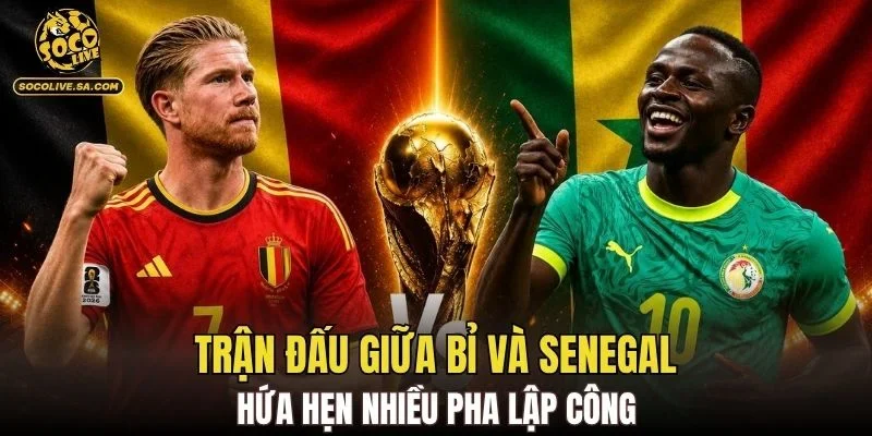 Trận đấu giữa Bỉ và Senegal hứa hẹn nhiều pha lập công